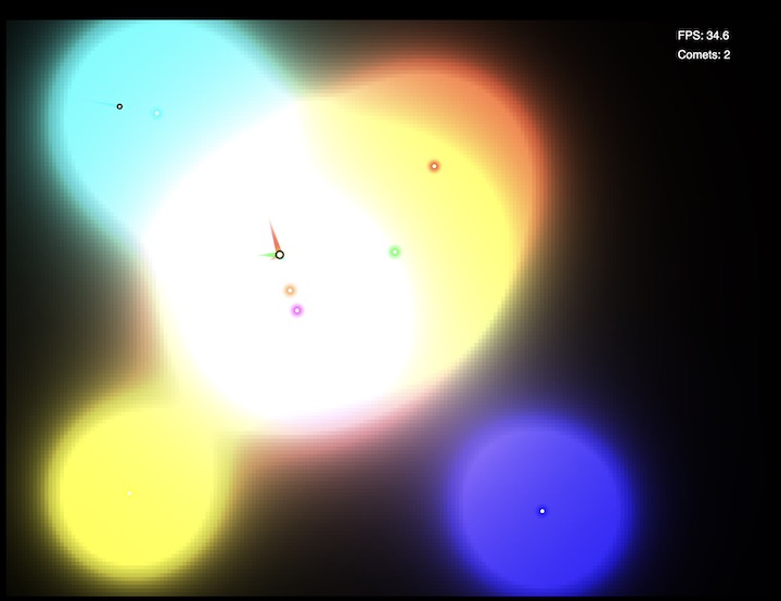 Comets in multicolor Thumbnail